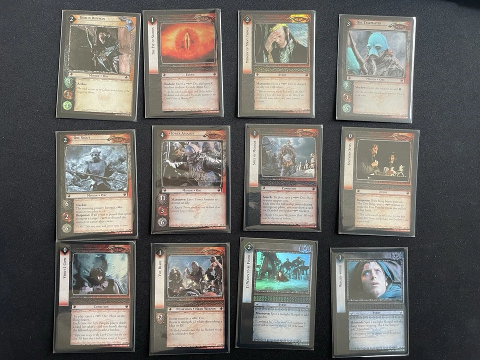 LOTR TCG Mines Of Moria Complete Foil Set 122/122 - Image 4 of 4