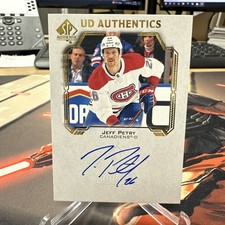 Jeff Petry 2021-22 SP Authentic UD Authentics Autograph Montreal Canadiens