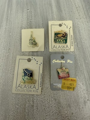 Lot SITKA ALASKA Souvenir Metal Lapel PIN St Michael's Orthodox Cathedral