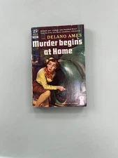 Murder Begins at Home Delano James Dell Book 552 25-cent paperback Mystery 1950