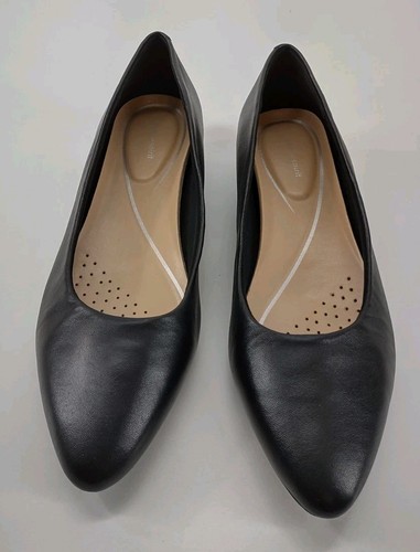 Easy Spirit Caldise Dress Shoes Size 9.5 Pumps Low Heel Pointed Toe Black New - Picture 2 of 17