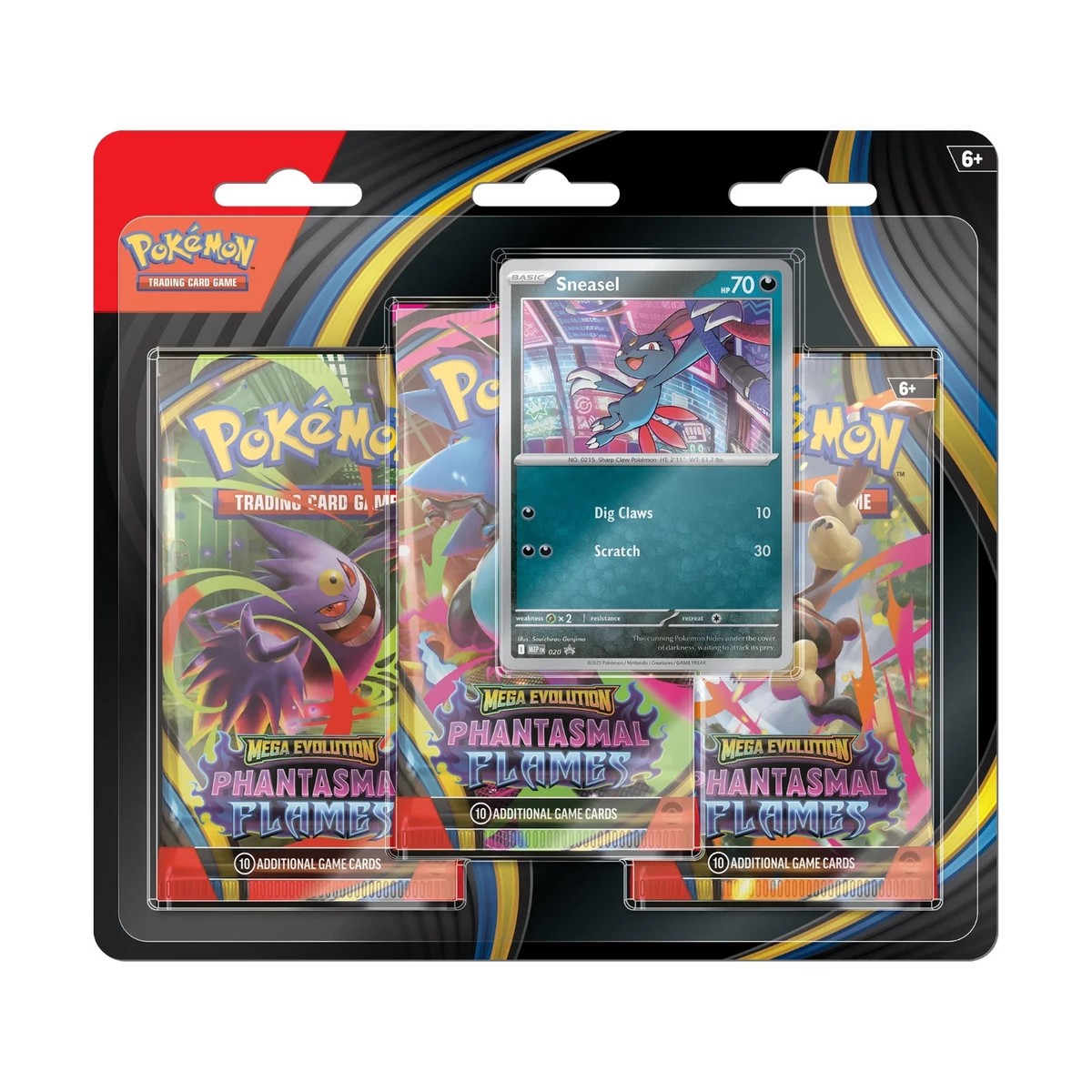 POKÉMON Mega Evolution Phantasmal Flames 3-Booster Pack Blister