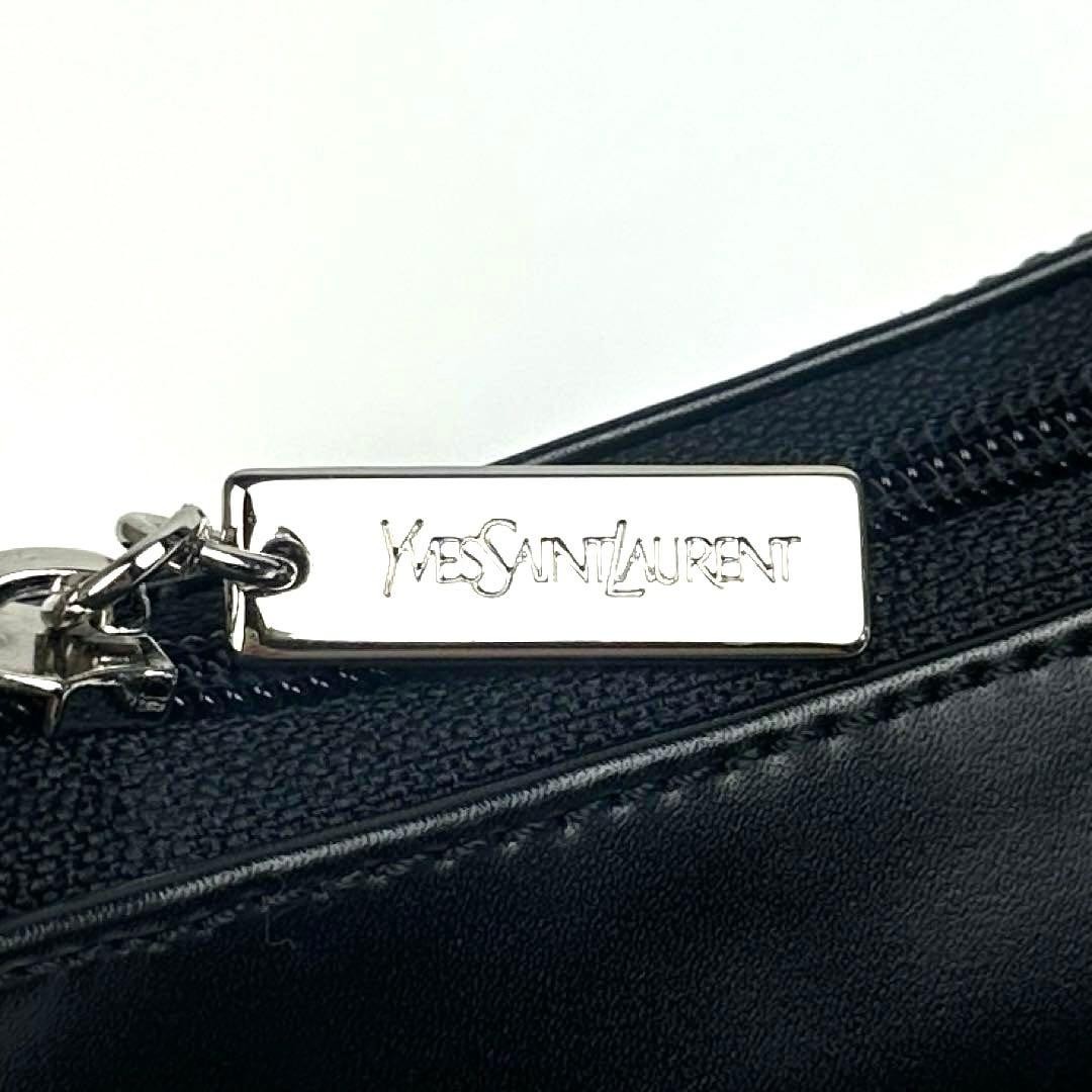 authentic  Yves saint laurent shoulder bag hand leather solid y2k vintage black — image 19