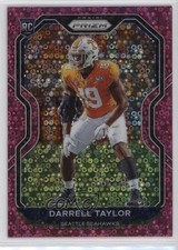 2020 Panini Prizm Rookie No Huddle Pink Prizm 9/15 Darrell Taylor #389 4f5