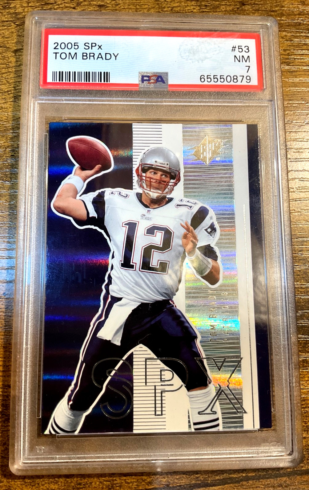2005 SPx Tom Brady #53 PSA 7 NFL Football Card Patriots