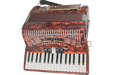 Hohner Hohnica 1305 Beginner 72 Bass Accordion Red
