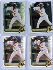 4 * MAIKOL ESCOTTO * 2022 1ST BOWMAN CHROME MOJO REFRACTOR + CHROME BASE RC # 52