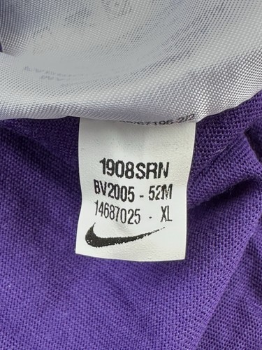 LINFIELD University NIKE DRI-FIT Wildcat Women’s Purple Short Sleeve SHIRT XL - Picture 5 of 6