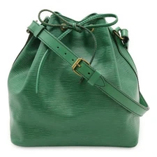 Louis Vuitton Petit Noe Epi Shoulder Bag Women Green One Size 652357