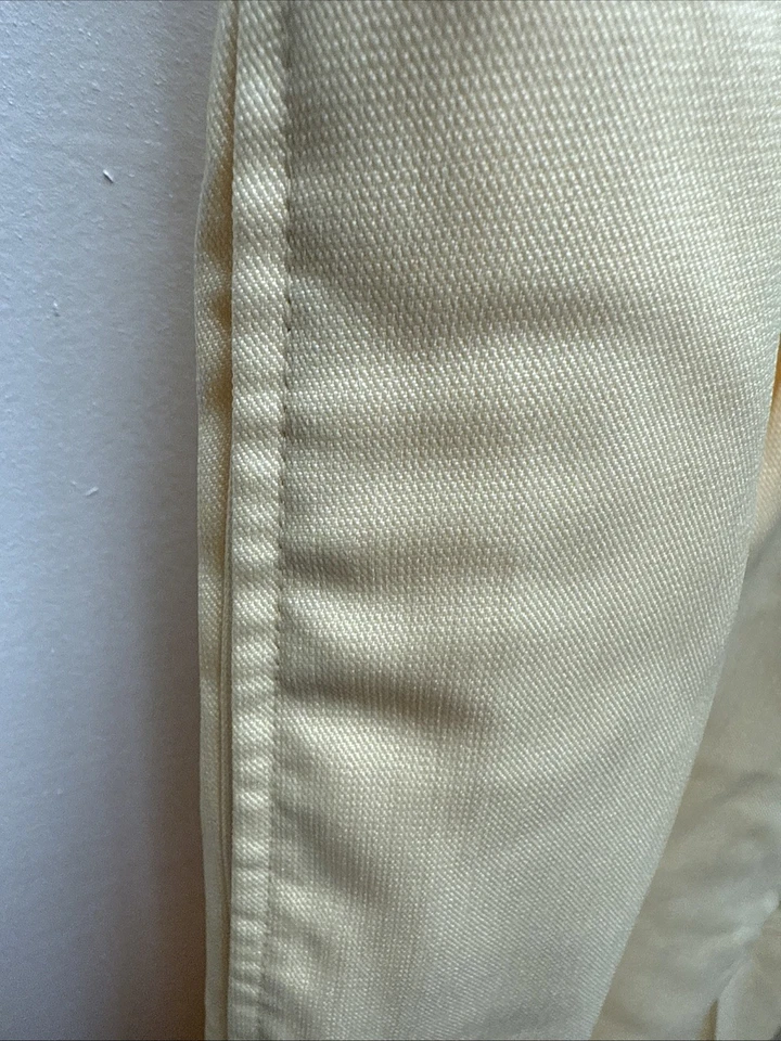 Kani Gold Mens Vintage Dress Pants 36x36 Pleated Front Gold - Image 4 of 4