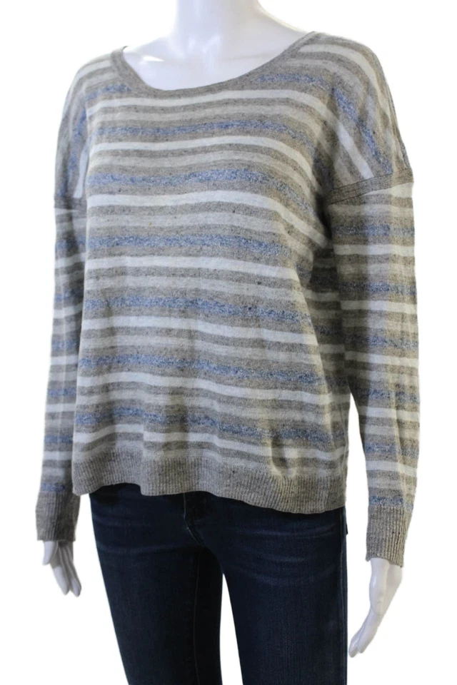 Suéter de lino a rayas unisex Rag & Bone gris manga larga talla S Foto 2 de 4