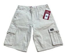 Levi s Relaxed Tan Cargo Shorts Boys Size 18 Regular Adjustable Waist NWT