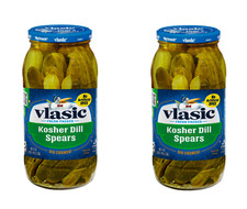 (2 pack) Vlasic Kosher Dill Pickle Spears, Keto Friendly, 80 fl. oz.