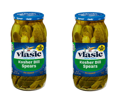 (2 pack) Vlasic Kosher Dill Pickle Spears, Keto Friendly, 80 fl. oz.