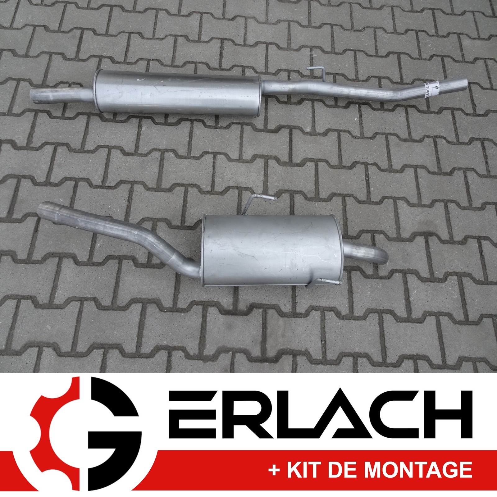 Silencieux echappement pour Citroen C8 et Peugeot 807 2.0i 16V depuis 2002