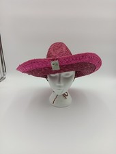 Sombrero Mexican Hat Mexico Straw Sinaloa Pink Large Dress Up Costumes Party