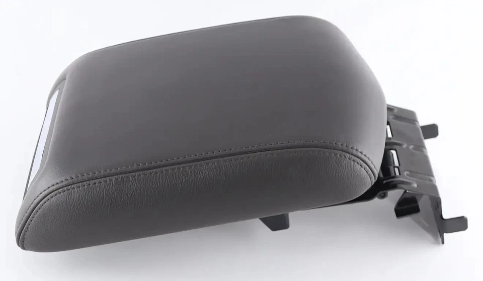 Lincoln MKT consola central 17-19 tapa de almacenamiento reposabrazos café gris oscuro cuero Foto 4 de 4