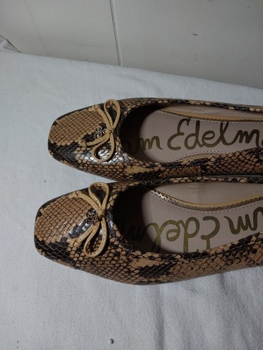 Sam Edelman Jillie Ballerinas Schlangenmuster Größe 7M NEU - Bild 2 von 13