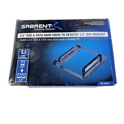 NEW Sabrent 2.5- 3.5 Inch Internal Hard Disk Drive Mounting BRACKET Kit BK-HDDH