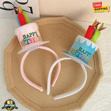 1 pc Colorful Happy Birthday Candle Hairband Party Headwear, Birthday Party