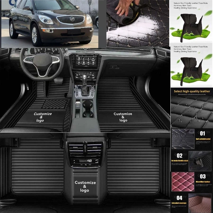 For Buick Enclave Car Floor Mats Auto Carpets All Weather Waterproof Foto 2 de 4
