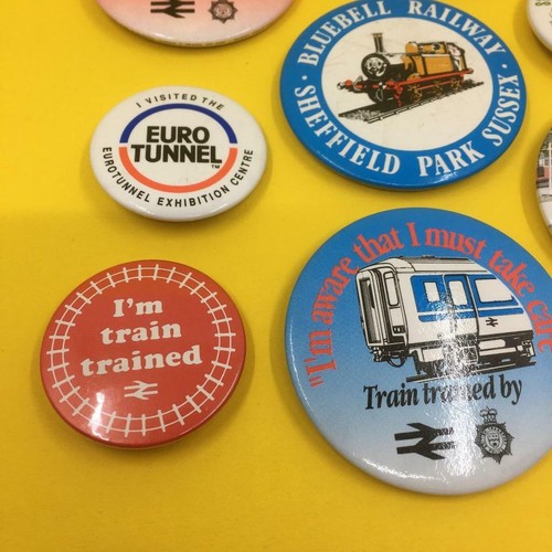 Vintage Train Spotter Enthusiast Pin Badge Button Set Collection x 8 1980s 90s - Picture 3 of 4