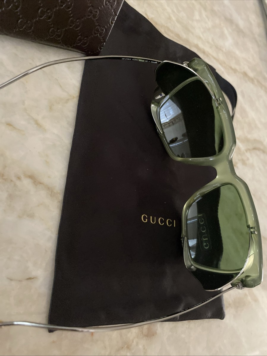 GUCCIサングラス NEW AUTHENTIC GUCCI GG Green With Silver Guard 3738/S R2ZDJ