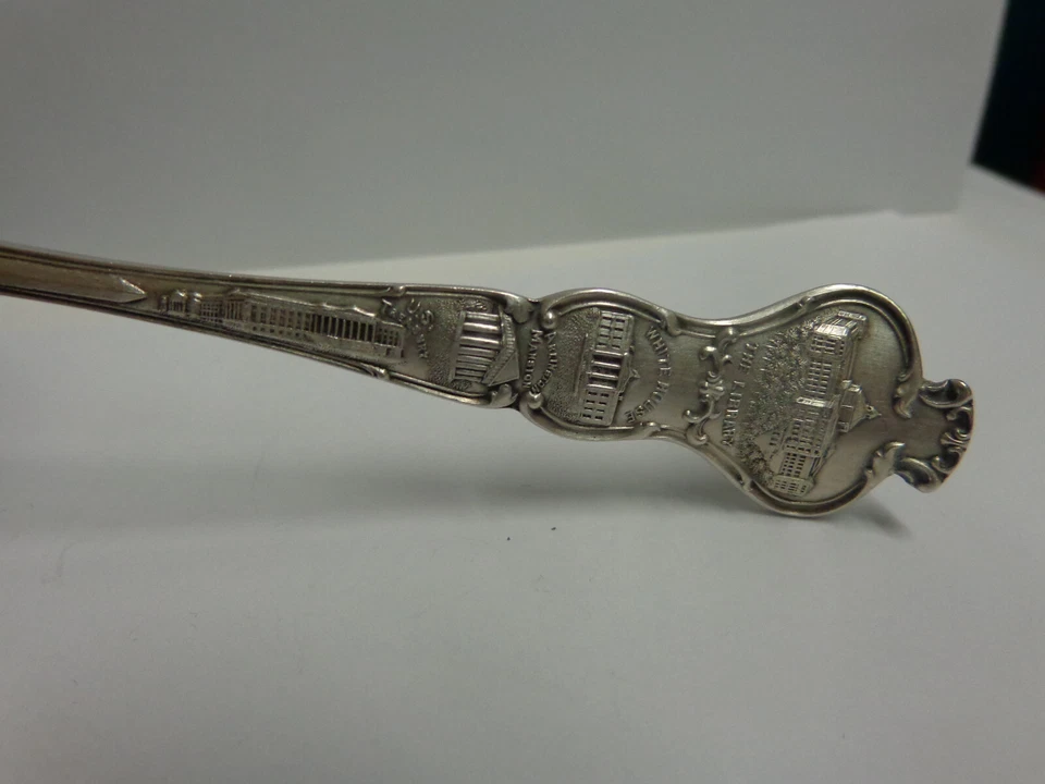 Cuchara de recuerdo esterlina Washington DC Capitol + 7bldgs talla 6 pulgadas peso 24,2 gramos  Foto 2 de 4