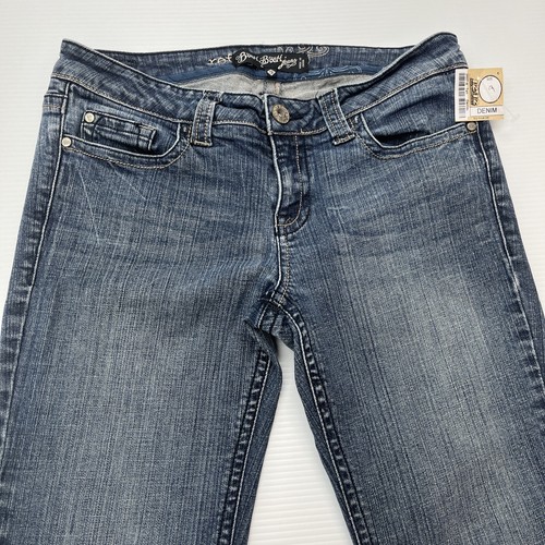 Refuse Boom Boom Jeans Damen Größe 9 Stretch Low-Rise ausgestellt 32x29 Boho Hippie - Bild 10 von 17