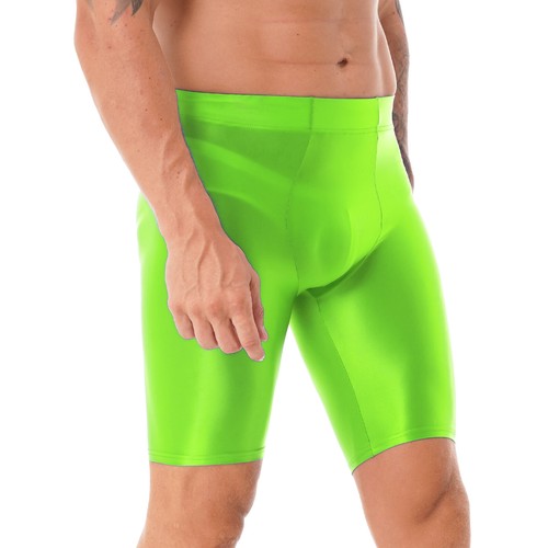 Herren Glänzende Shorts Kompressionshose Kurze Hose Sports Run Fitness Unterhose - Picture 66 of 113