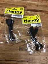 (2)AMZER USB 2.0 A Male To 2 Dual USB Female Jack Y Splitter ,Power Cord Adapter