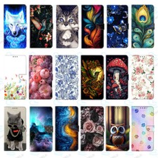 Custodia a portafoglio con motivo per Huawei P30 P20 Pro Lite P Smart + 2019 2018