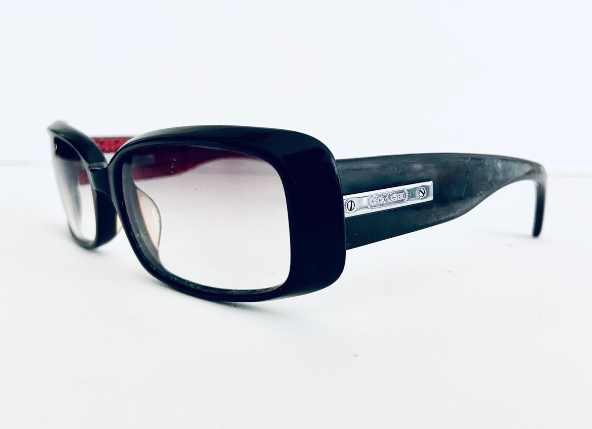 Coach Black Sunglasses with Green Patterned Temples Coach HC8410U CW225 Sunglasses | LensCrafters main image 3