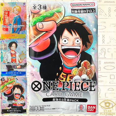 1 Pack In 3cards Strongest Three Brothers One Piece Promo Card