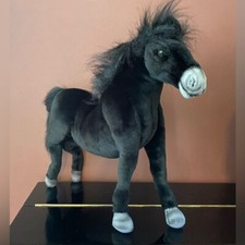 Hansa Black 18  inch Handmade Horse NEW