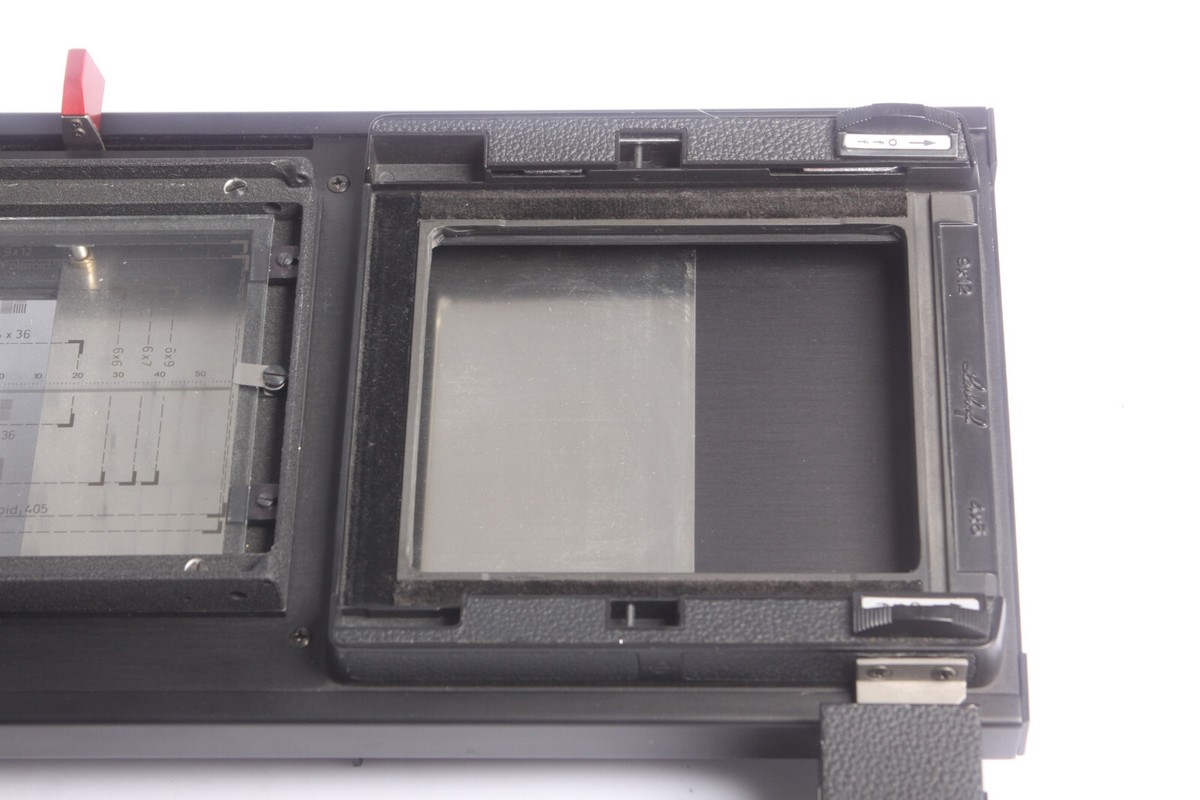 Linhof 9x12 4x5 Slide Back Wechselschlitten Rapid Change Linhof 9x12 4x5 Slide Back Wechselschlitten Rapid Change