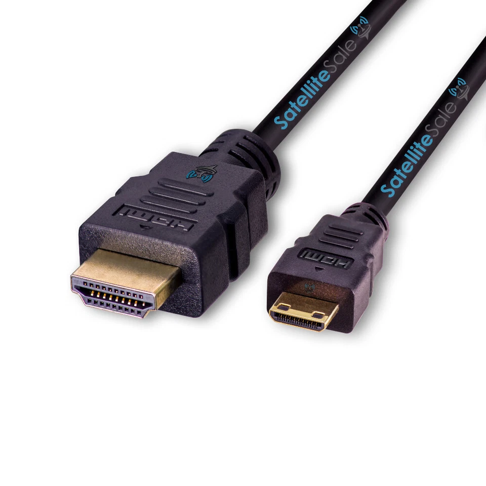 SatelliteSale Mini HDMI To HDMI Cable 4K 2160p PVC Black Cord 3 feet - Image 3 of 4