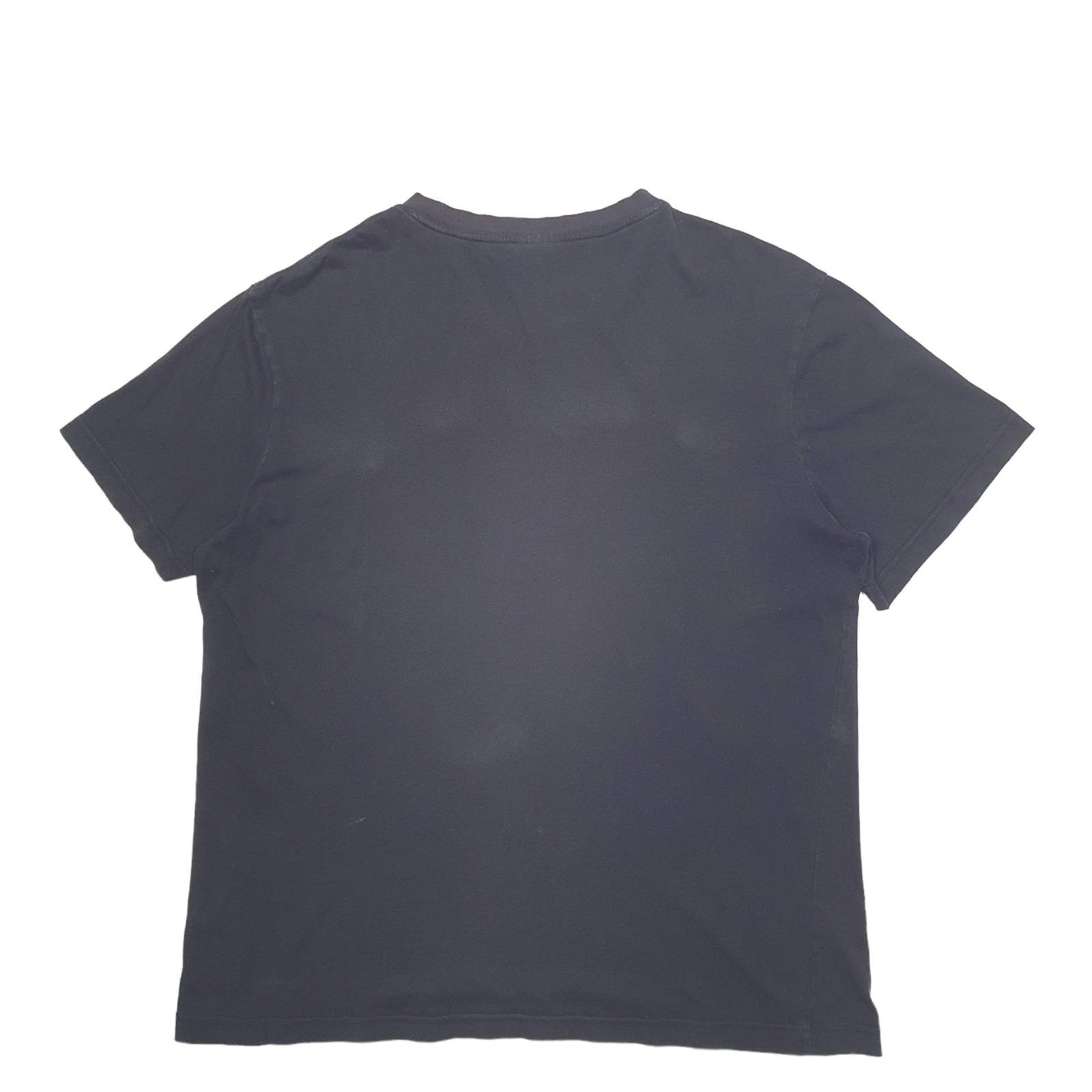ADIDAS Black T Shirt Tee Spellout Short Sleeve Cotton Blend Mens XL image 2