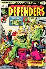 THE DEFENDERS  #22  VF-  PRICE/PENCE
