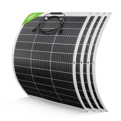 520W Flexibel Solarpanel 4*130W Solarmodul Mono für Balkonkraftwerk Heim Garten