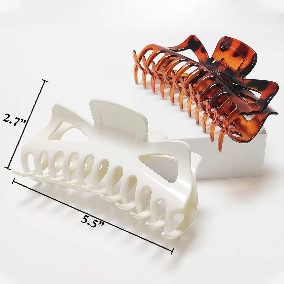 Pinzas para el cabello grandes de 5,5” pinzas para el cabello grandes suficientes para sostener tus pinzas para el cabello... Foto 3 de 4