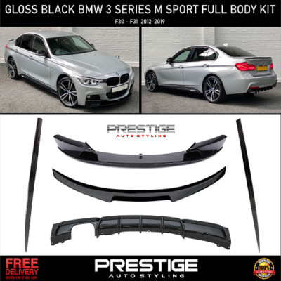 FOR BMW F30 F31 BODYKIT FRONT LIP SPLITTER REAR DIFFUSER SPOILER M PERFORMANCE