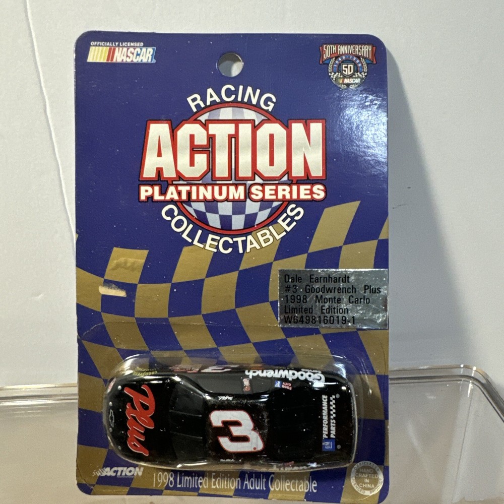 NASCAR RACING ACTION PLATINUM SERIES COLLECTIBLES DALE EARNHARDT #3 CAR & CARD