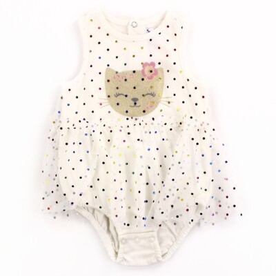 EMPORIO BABY Girls Ivory/Fuchsia/Orange/Pink Newborn Tutu Creeper, 0-3/3-6/6-9M