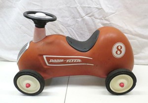 Vintage Radio Flyer Metal Little Red Roadster Push Race Car 8 Kids Ride On Toy Ebay