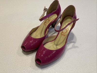 New You by Crocs Naples 3'' heels patent pumps pink US W7
