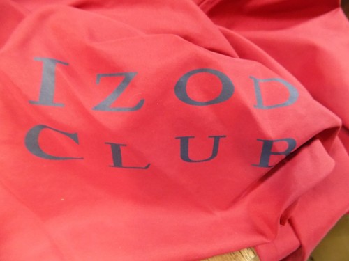 IZOD Club Women's Golf Windbreaker Jacket Red V-Neck Vintage Pullover Size L - Picture 6 of 6