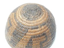 ANTIQUE PIMA INDIAN RARE WOMEN'S / CHILD'S HAT BASKET - c.1890s BUY IT NOW !