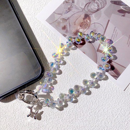 Fashion Glitter Phone Lanyard High-end Luxury Exquisite Hand Beaded Wrist Chain - Zdjęcie 7 z 34