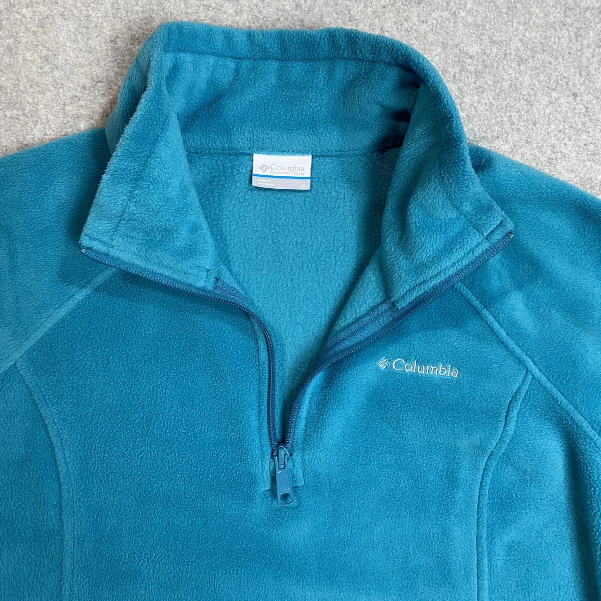 Columbia Jacket Womens Large Fleece 1 4 Zip Pullover Blue